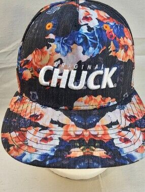 Original Chuck Floral Snapback Hat - Grey with Orange & Blue Flowers